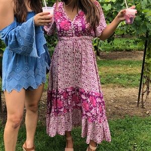 Floral maxi dress *worn once*